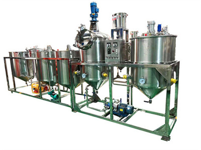 ماكينة معالجة الزيوت الصناعية المورينغا بقدرة 5-20 طن في اليوم